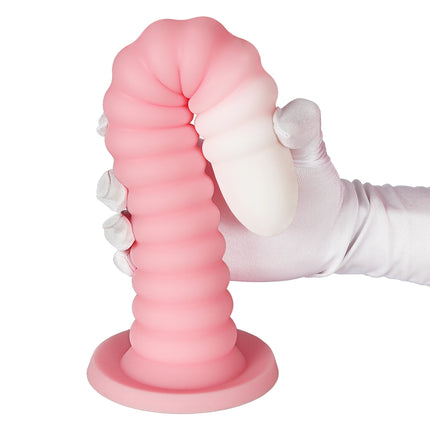 Extra Long Gradient Pink Anal Plug Massager With Threaded Suction Cup Rear Multi-size Unisex Anal Plug Adult Erotic Anal Sex Toy