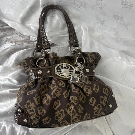 Millennial Hot Girl Letter Print Tote Bag Women Large Capacity Handbag Shoulder Bag Color Block Splicing Fashionable Ladies Bag