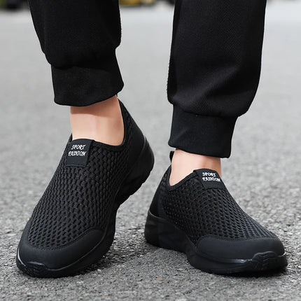 Lightweight men's relaxing, breathable sports shoes, casual mesh shoes non-slip, flat, outdoor walking, summer shoe size 36-48