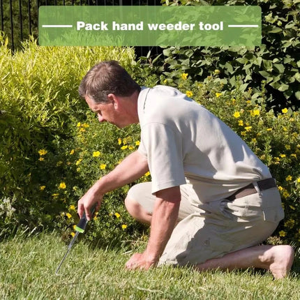 Ergonomic Heavy-Duty Weed Puller Manual Weeding Tool with Non-Slip Grip for Lawn Patio Gravel Effortless Root Remover