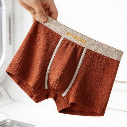 1/3 pcs Men's Underwear Male Panties Ice Silk Boxer Shorts Male Underpants Sexy Thin Panties U Convex Lingerie Wholesale