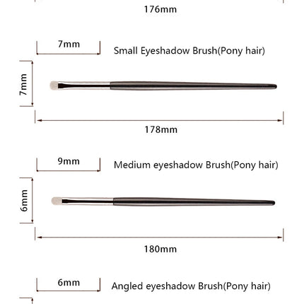 1pc White Pony Hair Eyeshadow Makeup brushes Small Smudge Precision Crease Detail Bevel Eye Shadow Make up brush Liner Lip