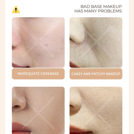 MACKANDY Ceramide Plant Extract Foundation For Full Coverage Long-Lasting Wear Natural Matte Finish Skin-Nourishing Makeup