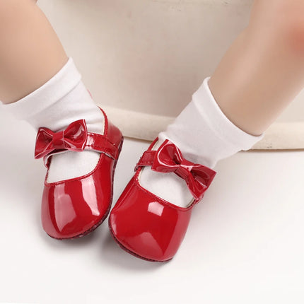 Spring and Autumn Fashion Baby Shoes Bow Soft Bottom Anti slip Sneaker Baby Versatile Princess Shoes