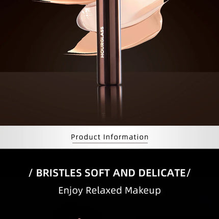 Hourglass Makeup Brush- No.21 Ambient Soft Glow Foundation Brush Soft Fiber Hair Fashion Design Single Face Brush