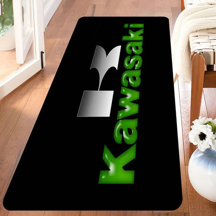K-Kawasaki Hallway Carpet Non-Slip Laundry Room Mat Laundry Decor Balcony Child Living Room Bedside Area Rugs
