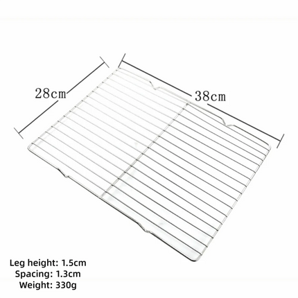 Stainless Steel Non-stick Cooling Rack BBQ Tray Baking Tray Grill Plate Barbecue Cooking Mesh Shelf