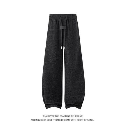 Men's Mesh Jogger Pants Wide Leg Drawstring Elastic Waist Baggy Curved Sweatpants Athletic  Relaxed Fit Casual Lantern Pants