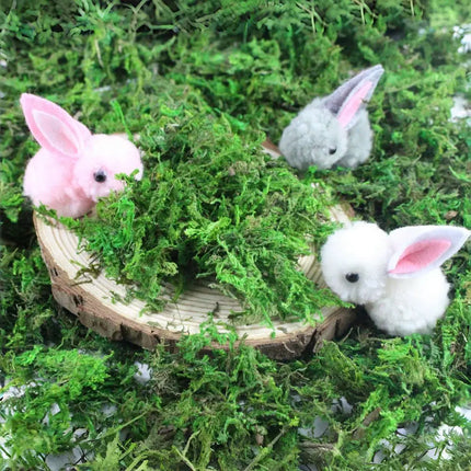 24-120pcs Mini Plush Easter Bunny Animals, Miniature Stuffed Rabbit, Soft Tiny Stuffed Easter Bunnies for Easter Basket Stuffers
