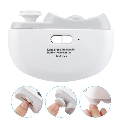 Electric Nail Clippers Automatic Anicure Trimmer With Light Adult Baby Fingernail Toe Scissors Pedicure Polishing Nails Cutter