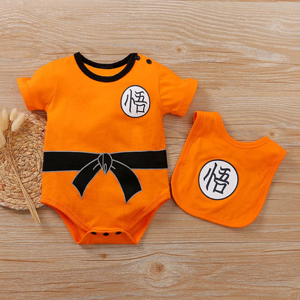 Toddler Anime Cosplay Dragon DBZ Costume Baby Boy Girl Romper Kid Demon Slayer Baby Clothes Newborn Onesie Jumpsuit 0-18 Months