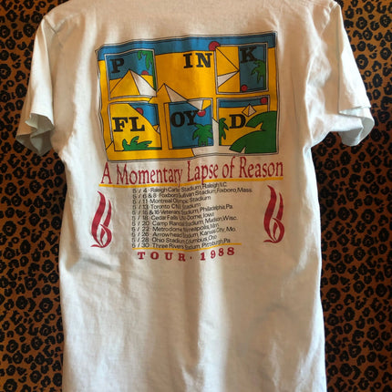 Pink Floyd Vintage 1988 Pink Floyd 'A Momentary Lapse of Reason' Tour Tee Shirt Women Men Pink Floyd Shirt Large Size 80s Tees