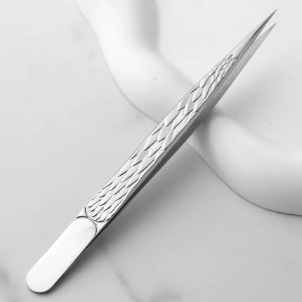 Professional Eyelash Tweezers for Lash Extension, Stainless Steel High Precision Eyelash Extension Eyebrow Tweezers