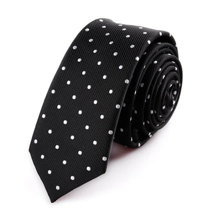 5cm Narrow Tie Fashionable Trend Tie Striped Polka Dot Flower Pattern Tie Student Personalized Accessory Casual Daily Matching