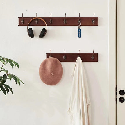 5pcs Heavy Duty Metal Hooks Wall Mounted Retro Double Hooks Utility Antique Hooks For Coat, Scarf, Bag, Towel, Key, Scarf, Hat