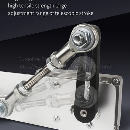 Remote Control Telescopic Linear Actuator 3XLR Connector with Suction Cup Bracket Big Adjustable Stroke 6-20cm/3-15cm for DIY