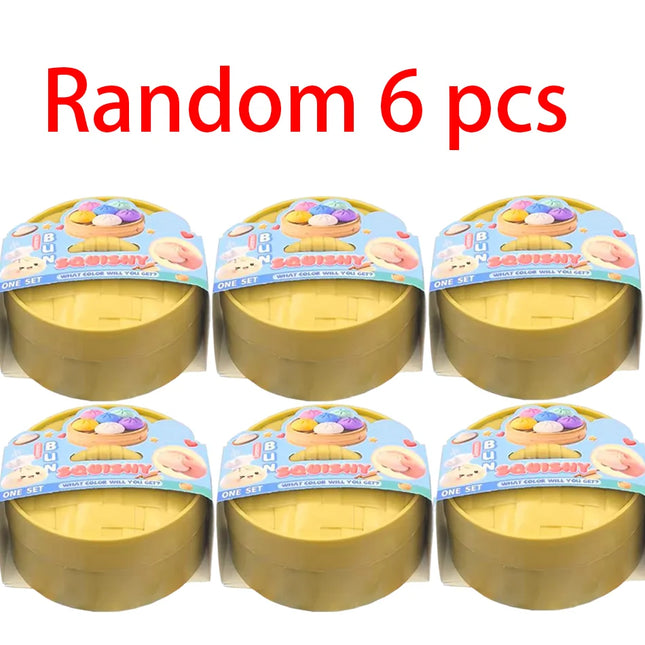 Blind box Colorful Simulated Dumpling Squishy Relaxing Relieve Anxiety Antistress Enhance Happiness Rebound Squeeze Reliever Toy