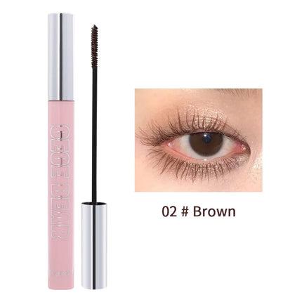 Ultra-Fine Small Brush Mascara Lengthen Eyelashes Curling Thick Waterproof Natural Black Brown Lashes Extension Korean Cosmetics