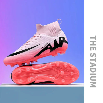 Original Men Football Field Boots Professional Society Cleats Children Soccer Shoes Grass Training Kids Non Slip Football Shoes