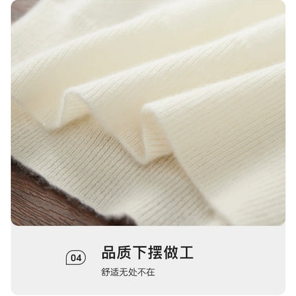 Men's T-shirt 2026 Spring/Summer New 100% Cashmere Round Neck Color Blocking Short Sleeved Knit Pullover Casual Men's Clothing