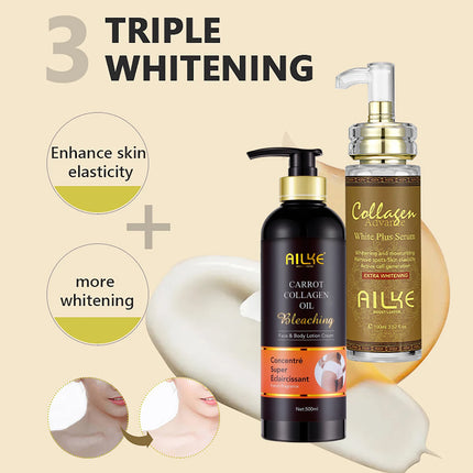 Collagen whitening essence, used for facial and body moisturizing, brightening skin, radiant skin, even black spots, age spots,