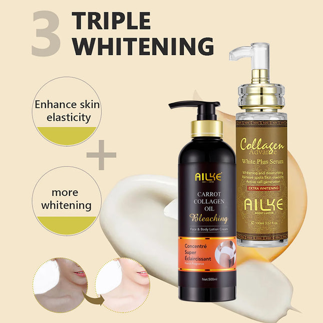 Collagen whitening essence, used for facial and body moisturizing, brightening skin, radiant skin, even black spots, age spots,