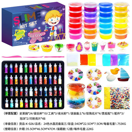 DIY Slime Foam Kit Sensory Fidget Toy Set Stress Relief Parent-Child Interactive Educational Game for Kids
