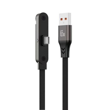 240W Type-C To Type C Cable Elbow Fast Charging Data Cable Foldable Stand Phone Holder For iPhone 17/16/15 For Samsung Charger