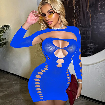 Hot Women's Plus Size Open Crotch Lingerie Bodysuit Sheer Fishnet Stockings Mesh Tights For Seductive Evening Wear bodysuit