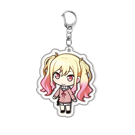 PJSK Kawaii Cute Anime Characters Acrylic Keychain Ornaments Girls Cartoon Backpack Charm Keyring Jewelry Accessories Gifts Toys