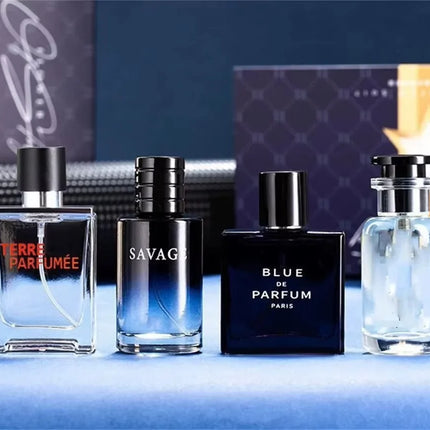 Luxury Brand Perfume Men Cologne Parfums Homme Gift Box 4Pcs Set 100ml Perfumes Masculinos Natural Floral Fruity Scent SprayLuxu