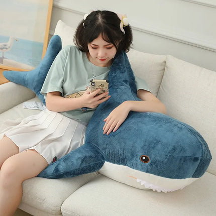 Hot Huggable Big Size Shark Plush Toy Soft Stuffed speelgoed Animal Reading Pillow for Birthday Gifts Cushion Gift For Children