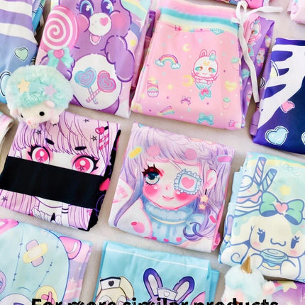 New Summer Anime Girl Full Print Special T-shirt Y2k Family Match Loose Large Size Daily Outing Kids Harajuku Style Short Sleeve