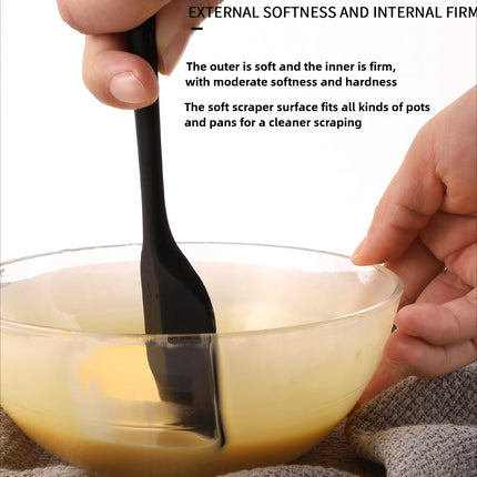 Food Grade Silicone Spatula Heat Resistant Non-Stick Kitchen Scraper for Baking Cake Cream Mixing Cooking Utensil
