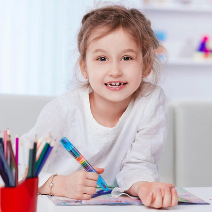 20Color Painting Crayons Portable Drawing Tools Perfect for School Art Drawing Creative Projects Rainbow Pens Children DIY Color