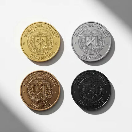 Custom Metal Coins Personalized 3D Metal Zinc Alloy Challenge Coins Diy Gold Silver Souvenir Coins Custom Commemorative Coins