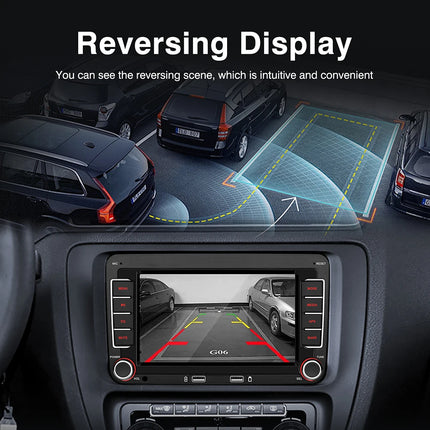 7" 2 Din HD Car Media Video RDS Airplay Car Radio CarPlay Android Auto Stereo Audio For Volkswagen/Seat/Skoda/Passat/Golf/Polo