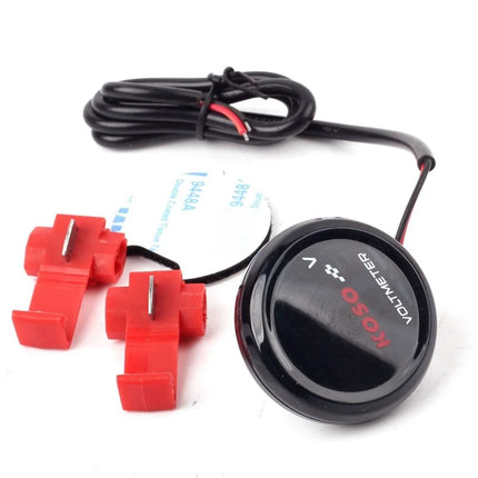LED Round Voltmeter 10-150v Electric Car Battery Car Motorcycle Modified Display Table Universal Electric Motorcycle Accessories