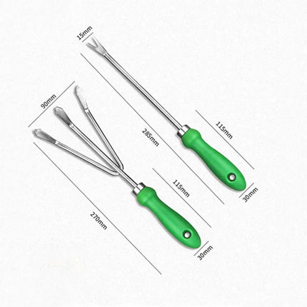 Non-slip Handle Garden Tools Stainless Steel Gardening Tool Set with Non-slip Handle Fashion Storage Tote Home Supplies