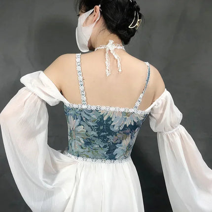 Fashion Lolita Shirt Women Corset Top Camis y2k Body Shaper Woman Clothing Blouses Sexy Waist Trainer Bustiers Ladies Underbust