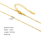 4 Sparkle Chain G / 45-50cm