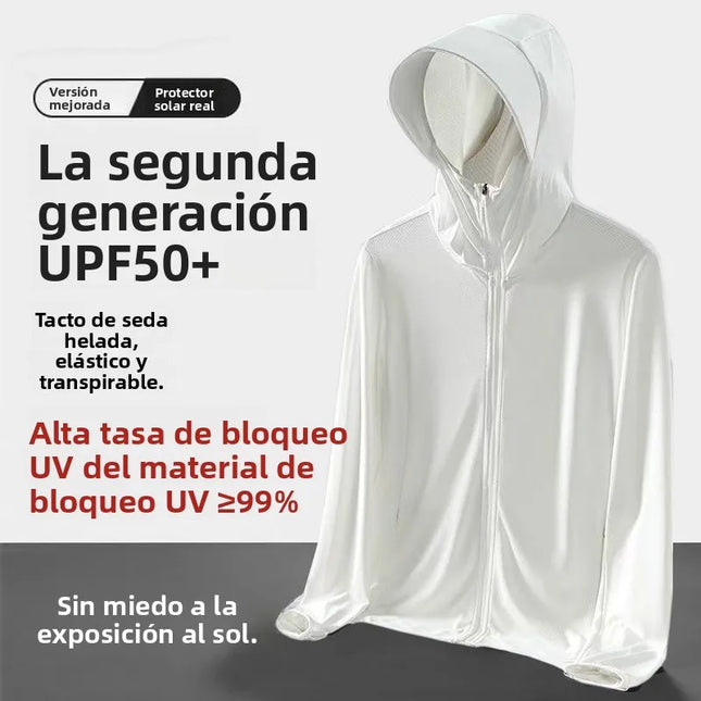 UPF50 UV Protection Ice Silk Cool Feeling Sun Protection Clothing Lightweight Breathable Fishing Jacket Outdoor Sports Shirt