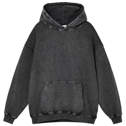 Retro American Hip-hop Street Style Retro Autumn and Winter New Washed Loose Trendy New Unisex Hoodie