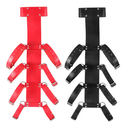 Behind Back BDSM Bondage Restraints Neck to Wrist Armbinder Fetish Harness Erotic Sex Belt Erotic Products For Adult SM Games