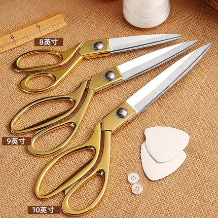 Tailor Scissors Galvanized Alloy Stainless Steel 8/9/10Inch Large Scissors for Clothes Fabric Sewing Scissors Needlework Shears