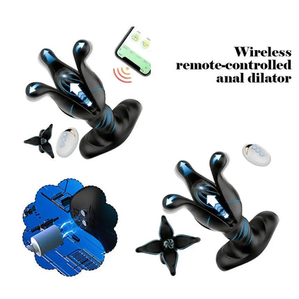 9 Mode Prostate Massager Remote Control Rechargeable Flapping Thrusting Vibrator for Men Adult Toy