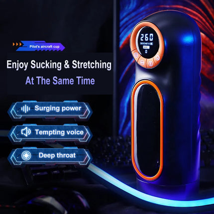 Male Masturbators Electric Pocket Pussy Male Masturbator Cup 10 Mode Thrusting 4 Suction for Penis Stimulation Sex Toys for Men