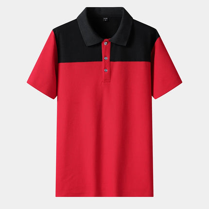 New High-quality Big Kids Outdoor Sports Neutral Ice Silk Short Sleeved Polo Shirt For Men Fashionable and Trendy Casual T-shirt