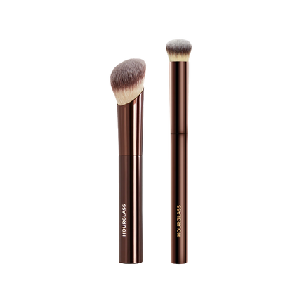Hourglass Complexion Brush Set Ambient Soft Glow Foundation and Seamless Finish Concealer Makeup Brushes Kit 2pcs