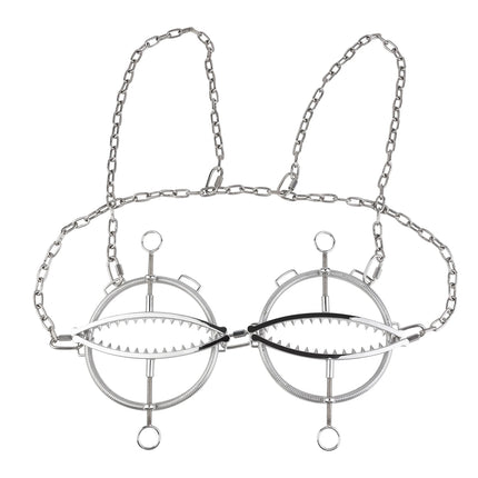 LEZEE Squeeze Nipple Clamps Metal Breast Clips Nipples Teasing Breast Enhancer Pleasure Device Chest Stimulator Sex Toys Women